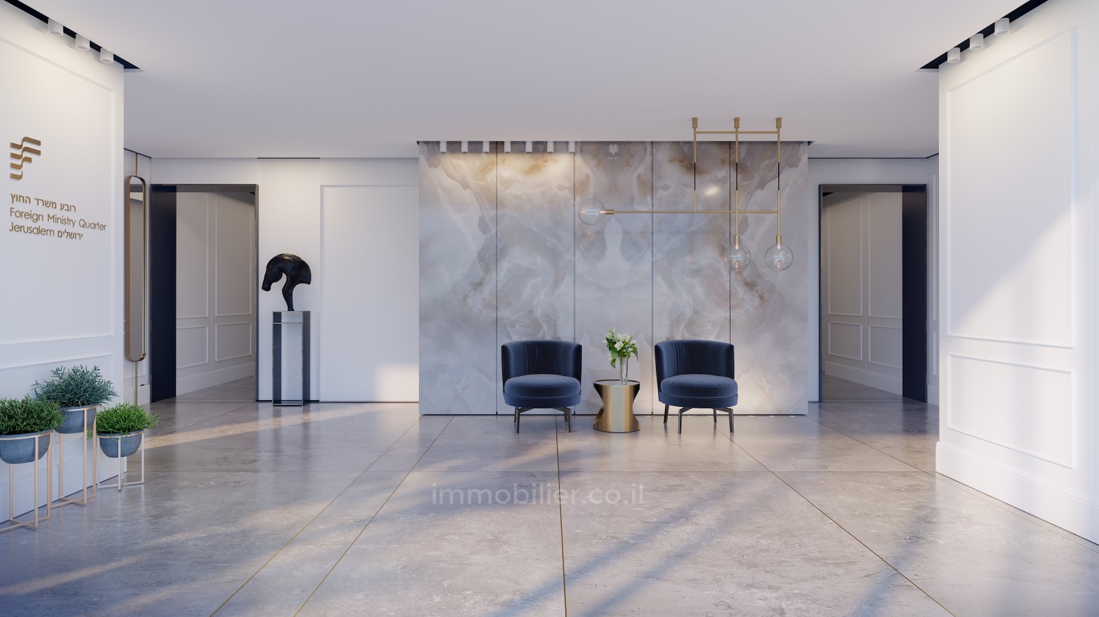 Apartamento 4 cômodos Jerusalém Kiryat haleum 144-IBL-562