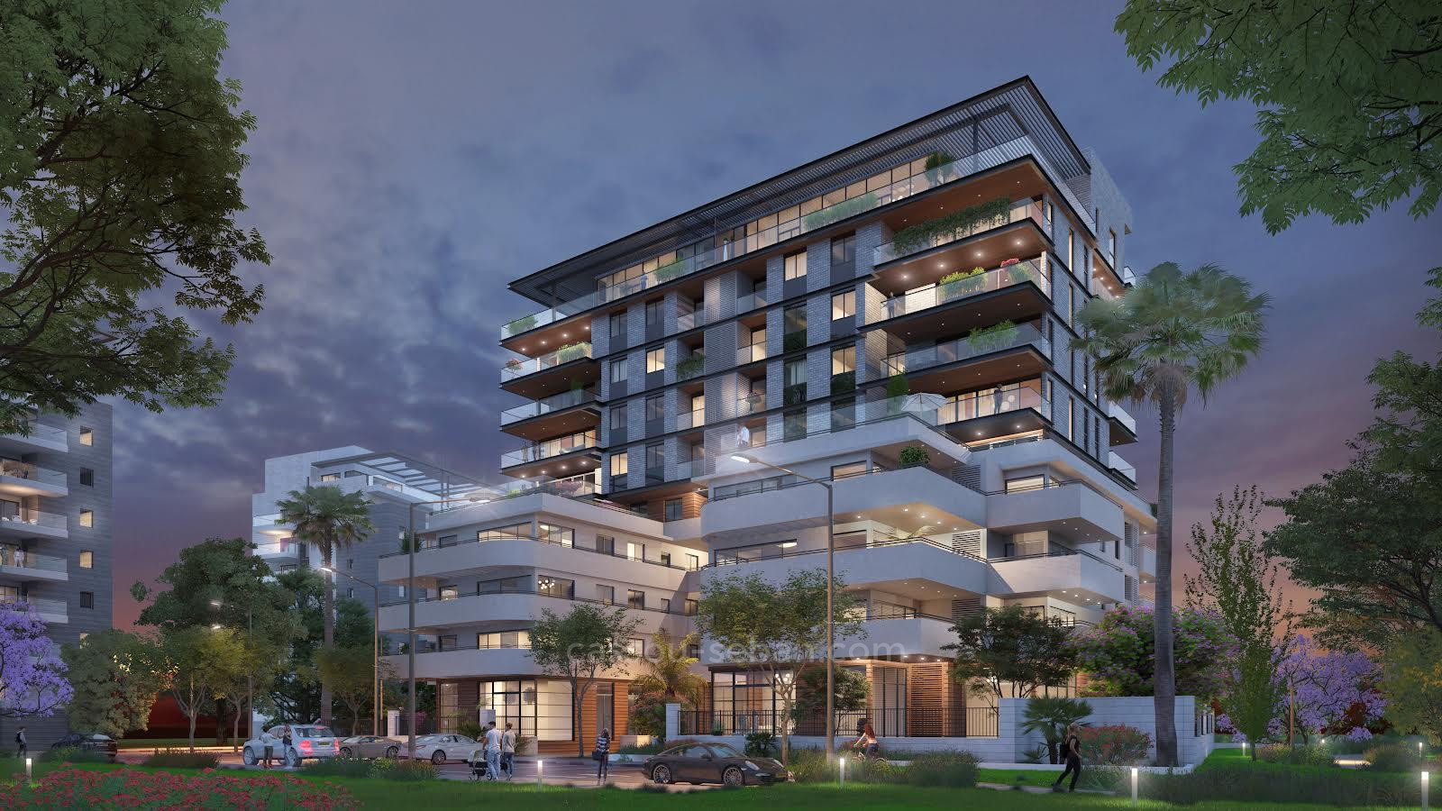 Apartamento garden 5 cômodos Herzliya Galil Yam 144-IBL-665
