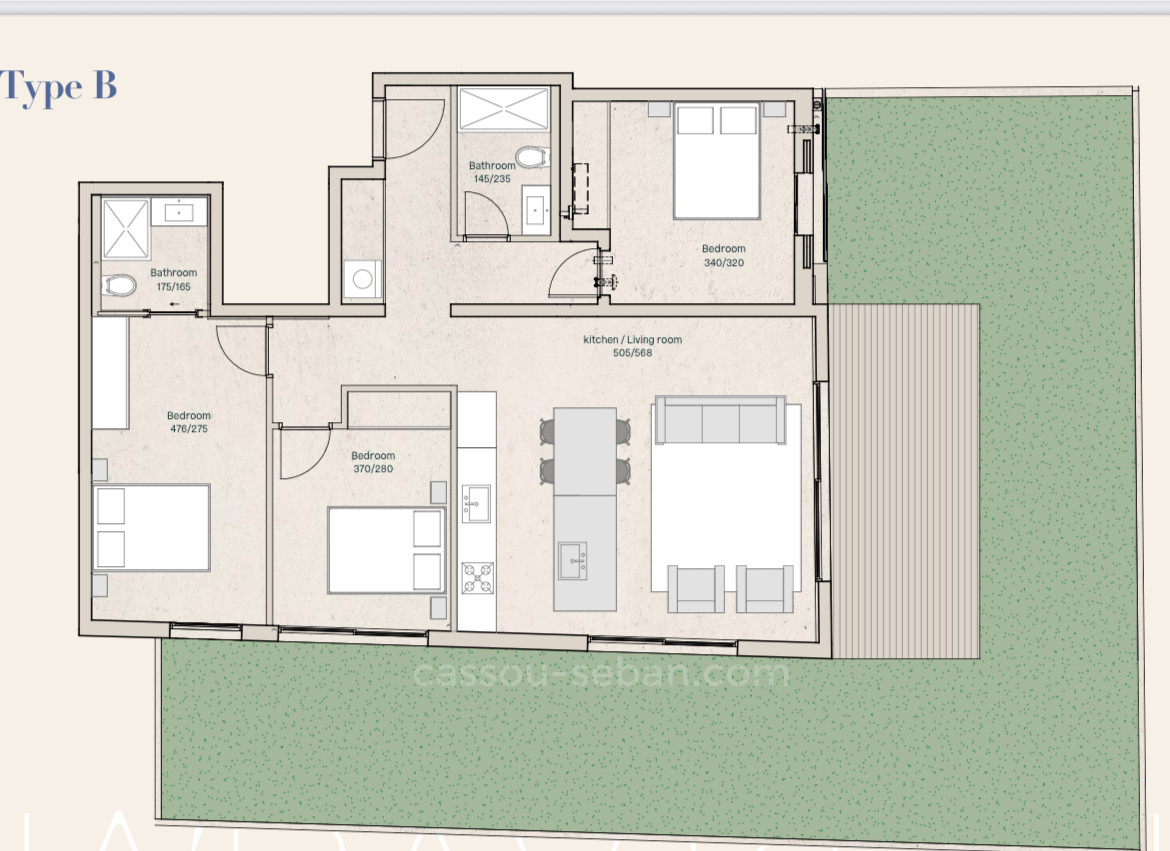Apartamento 4 cômodos Tel Aviv Região marítima 144-IBL-689
