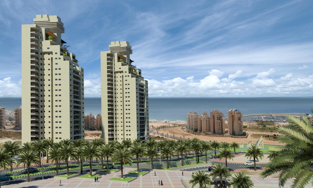 Apartamento 5 cômodos Ashdod Mar 210-IBL-1887