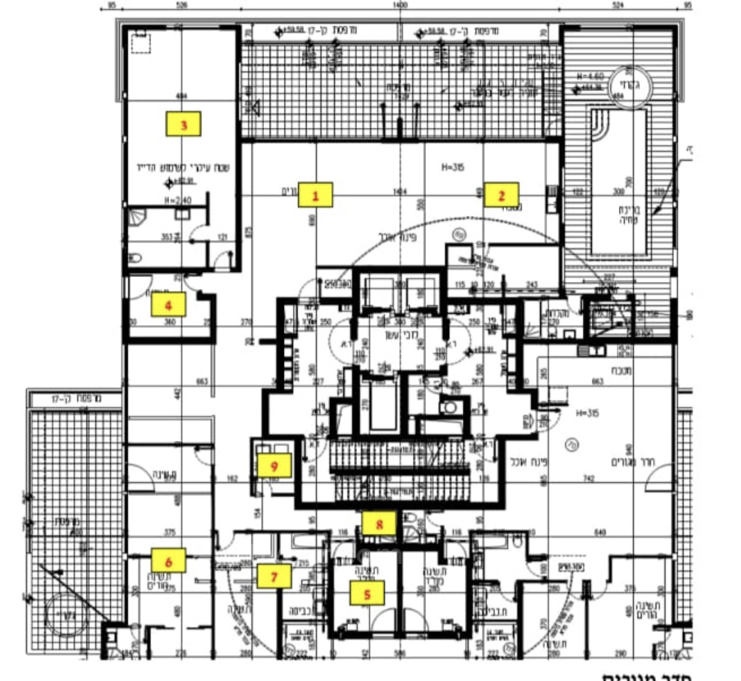 Cobertura 6 cômodos Ashdod Mar 210-IBL-1971