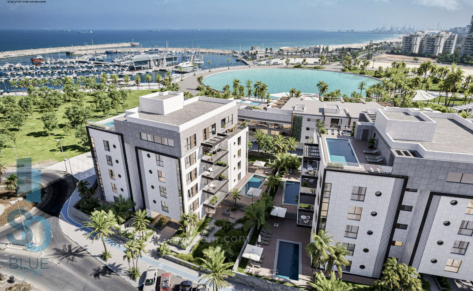 Apartamento 5 cômodos Ashdod Marina 210-IBL-1989