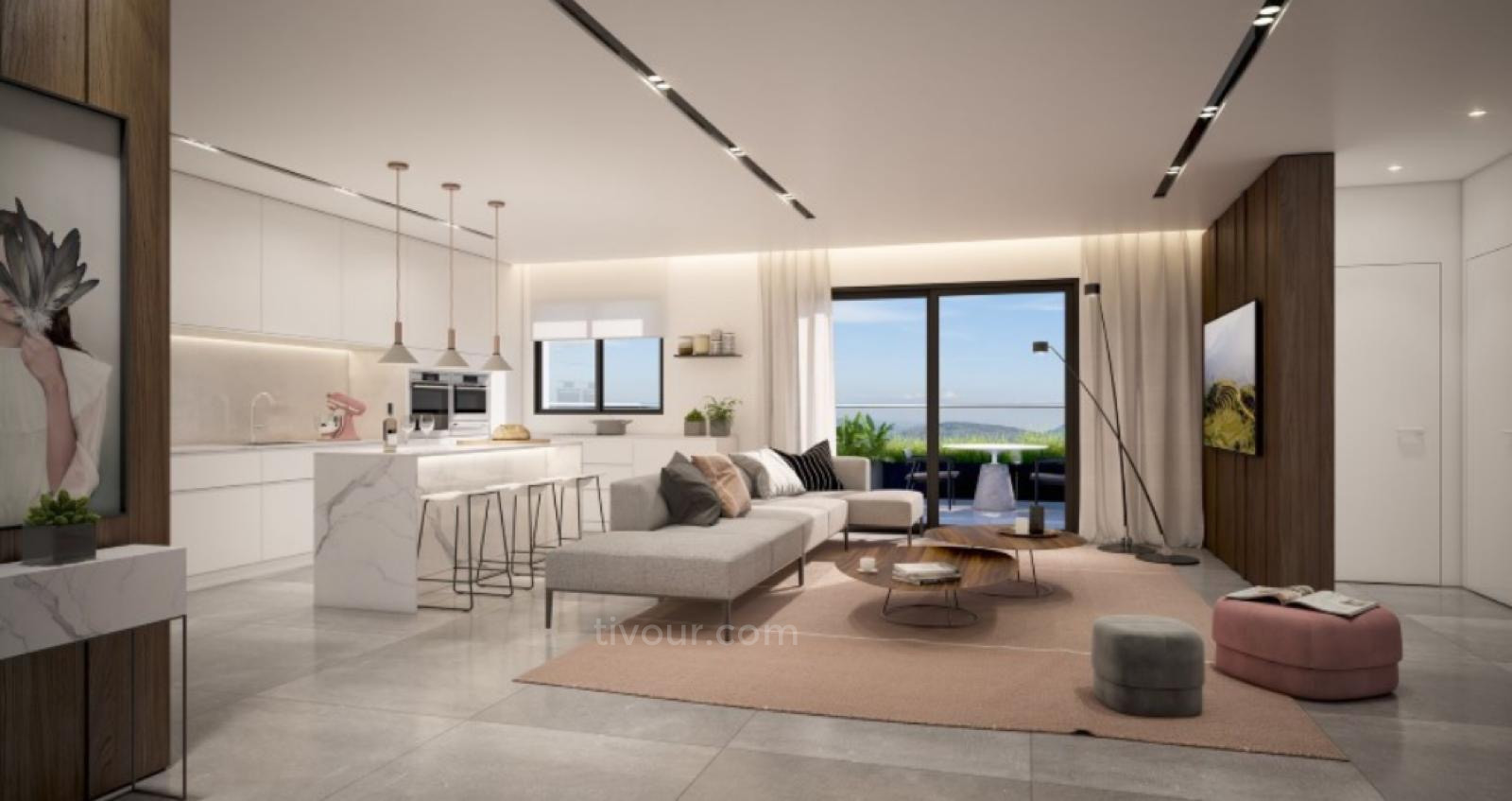 Apartamento 4 cômodos Ashdod Mar 210-IBL-2031