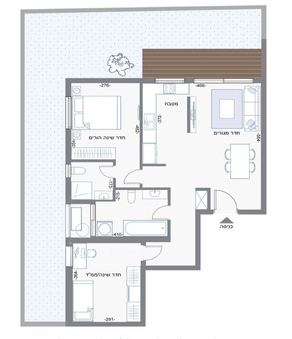 Apartamento 3 cômodos Bat yam Bat yam 210-IBL-2116