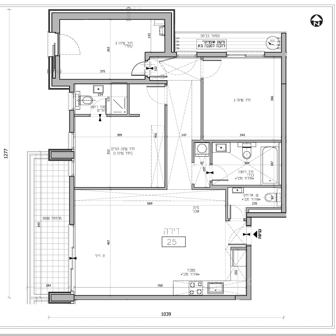 Apartamento 4 cômodos Jerusalém Kiryat Yovel 226-IBL-1785