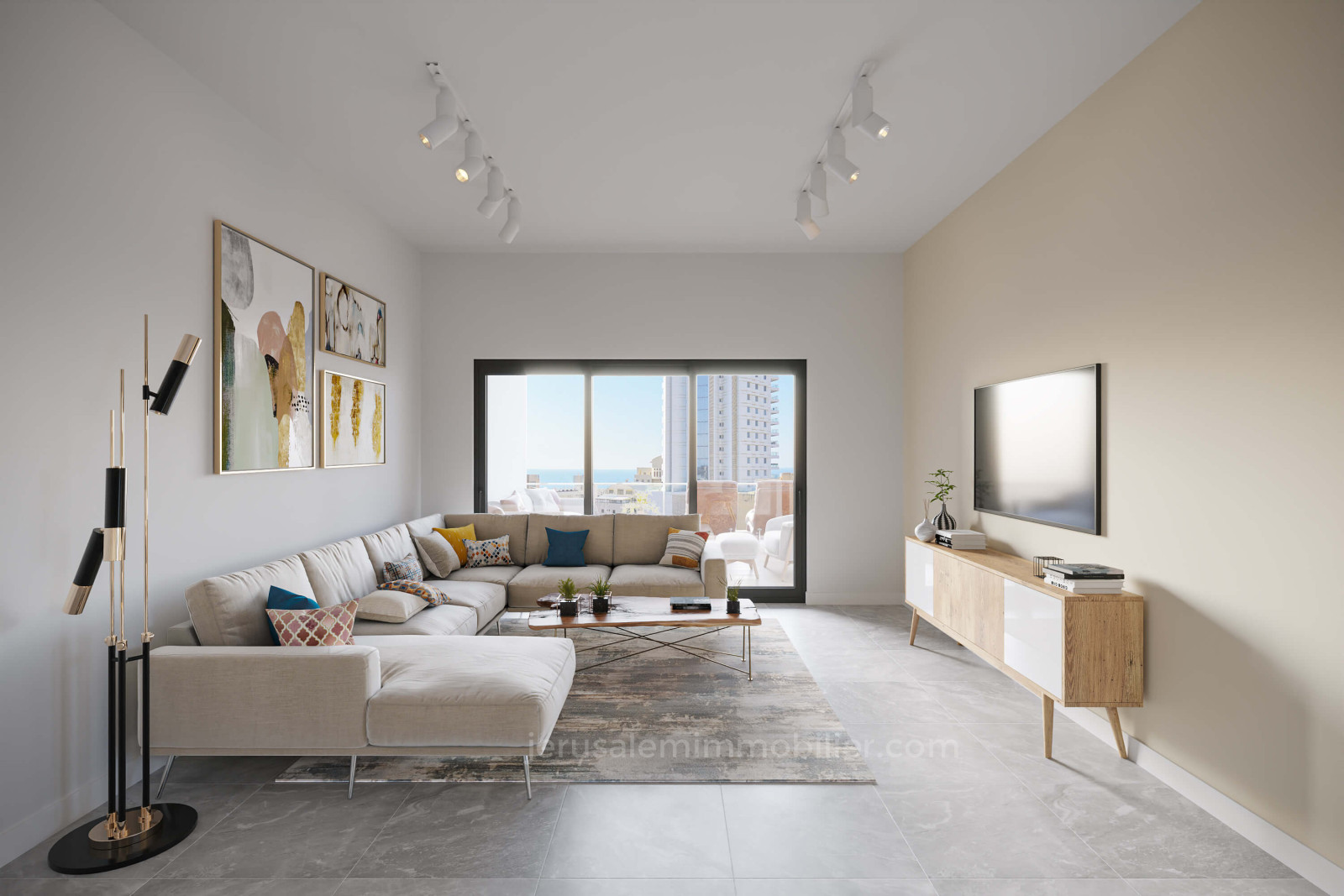 Apartamento 4 cômodos Netanya Kikar 226-IBL-1817