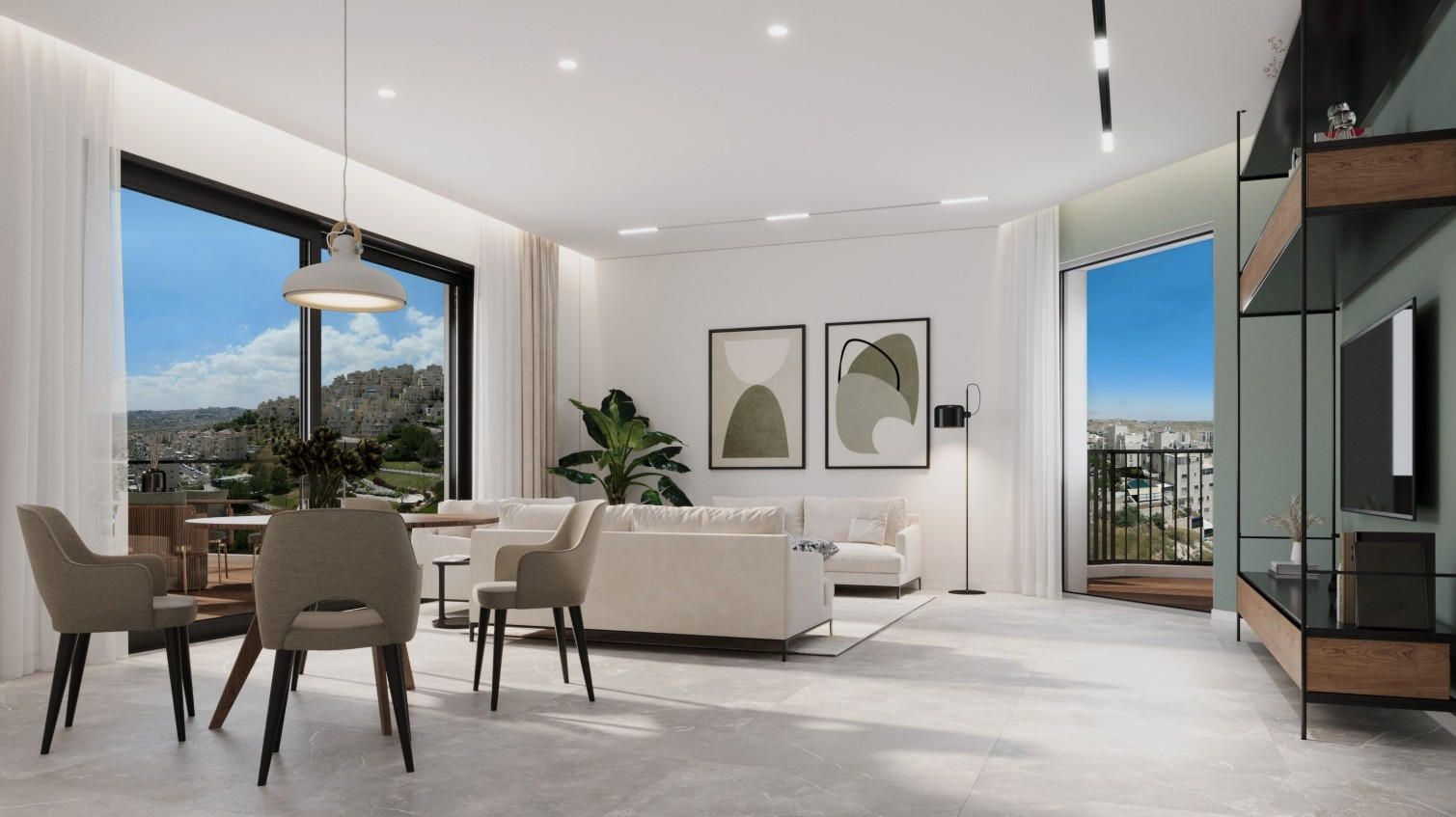 Apartamento 4 cômodos Jerusalém Har Homa 226-IBL-1934