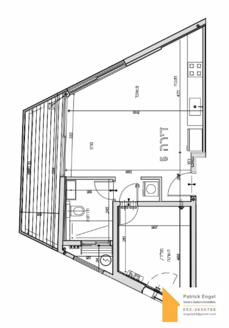Apartamento 2 cômodos Tel Aviv Região marítima 232-IBL-3469