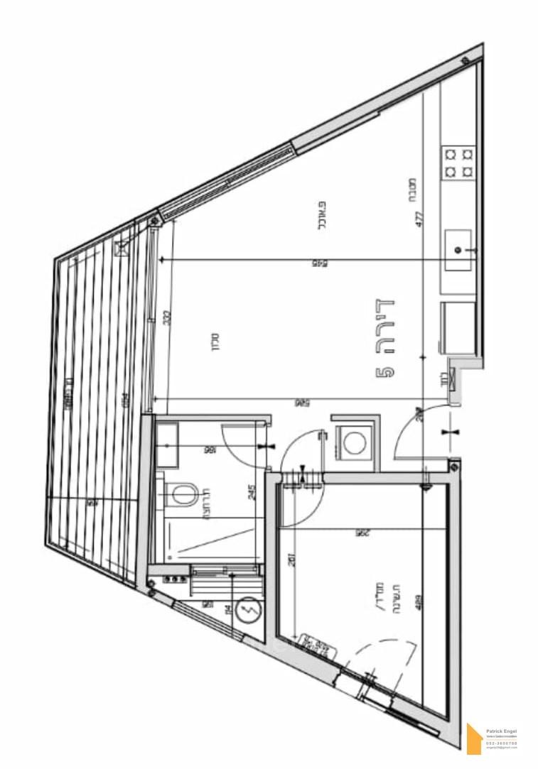 Apartamento 2 cômodos Tel Aviv Região marítima 232-IBL-3469