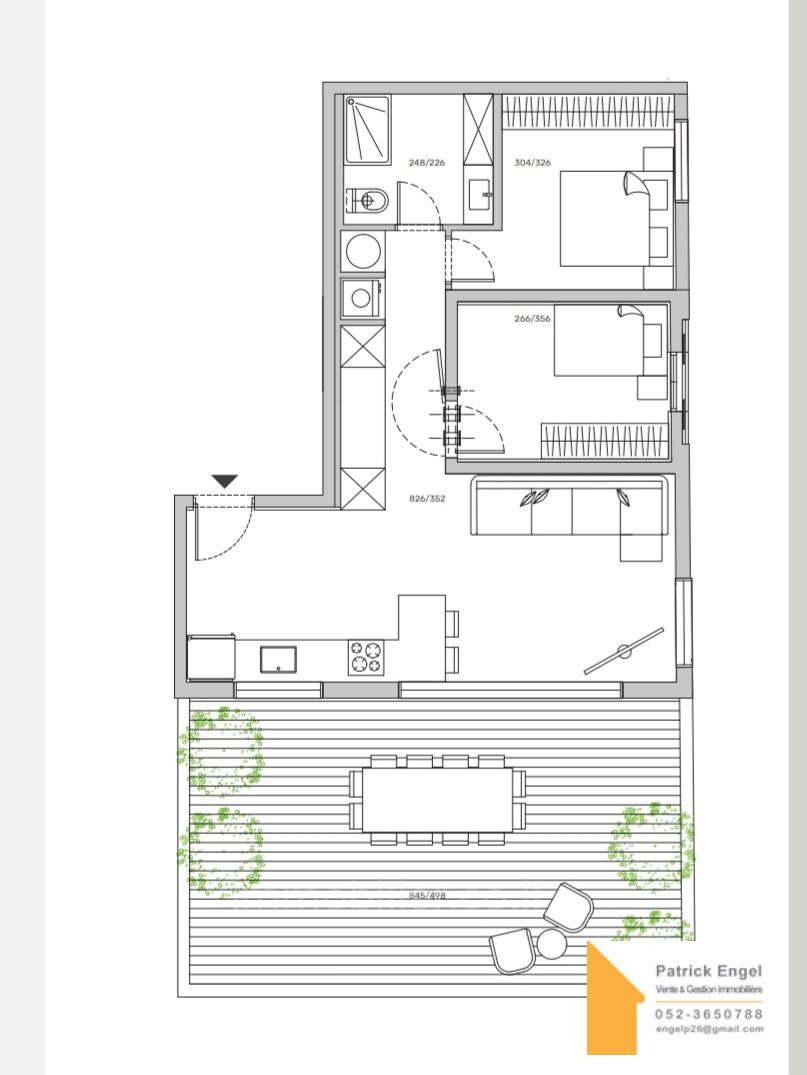 Cobertura 3 cômodos Tel Aviv Centro da cidade 232-IBL-3784