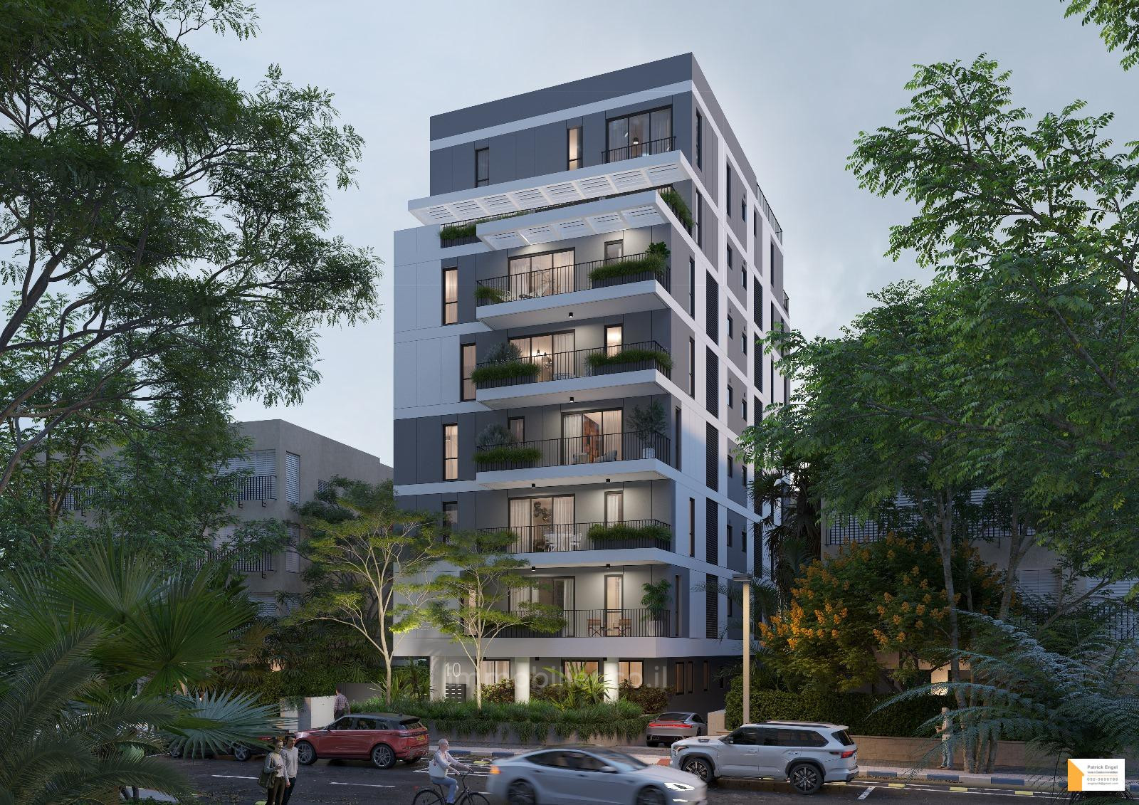 Cobertura 4 cômodos Tel Aviv Centro da cidade 232-IBL-3786