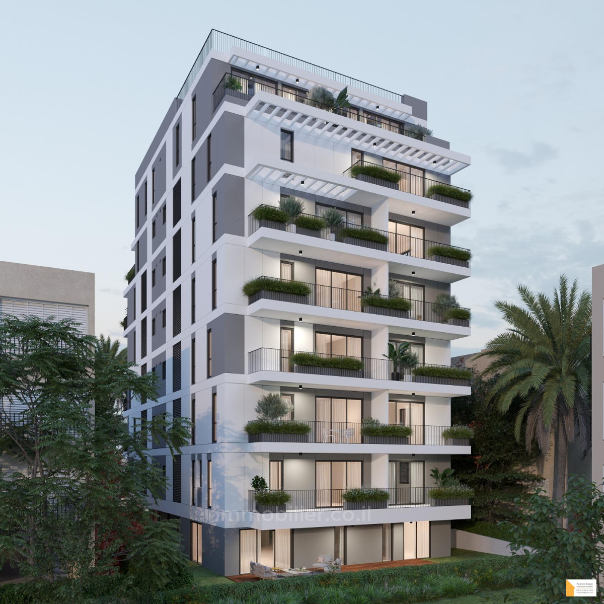 Cobertura 4 cômodos Tel Aviv Centro da cidade 232-IBL-3786