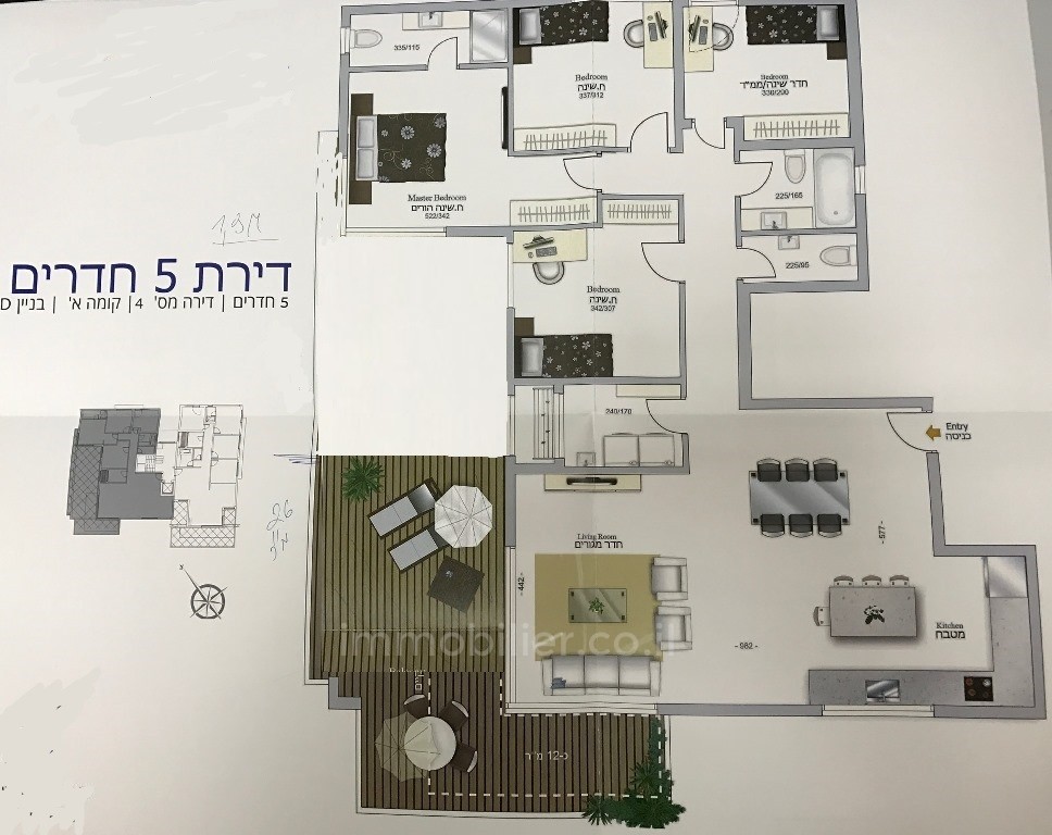 Apartamento 5 cômodos Eilat Shachamon 6 288-IBL-127