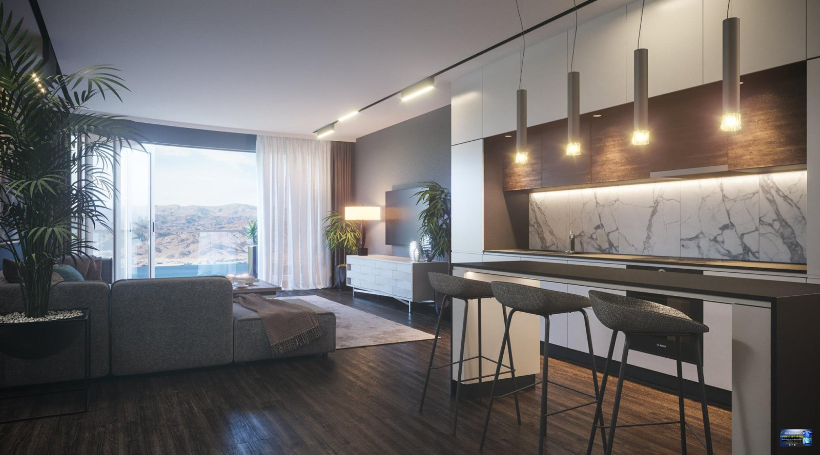 Apartamento 3 cômodos Eilat Eilat 288-IBL-466