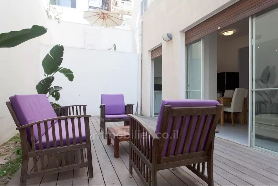 Apartamento garden 3 cômodos Tel Aviv Primeira linha de mar 291-IBL-648