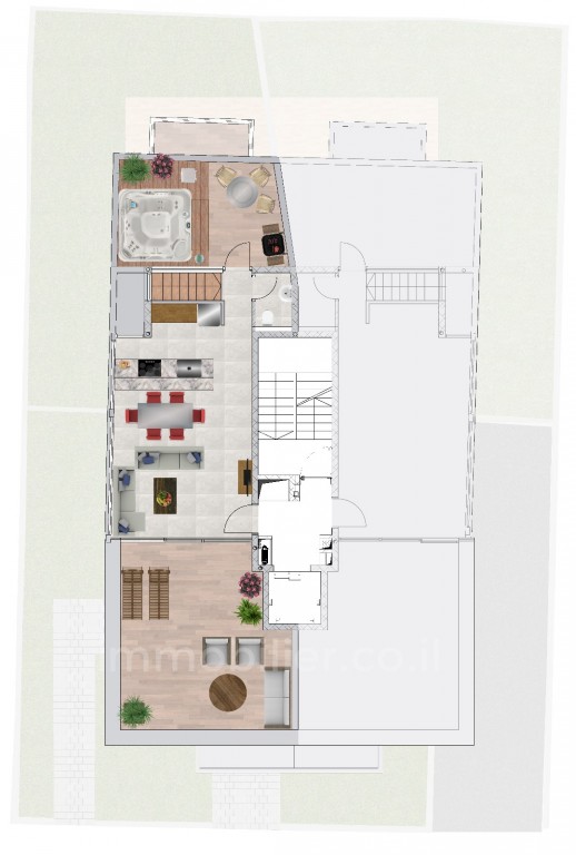 Cobertura 4.5 cômodos Tel Aviv Rothshild 291-IBL-684
