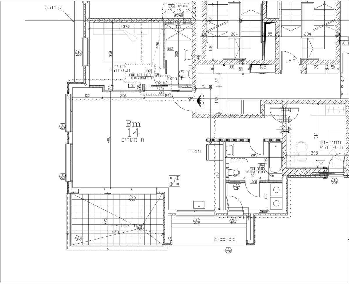 Apartamento 3 cômodos Tel Aviv Kohav Hazafon 291-IBL-798