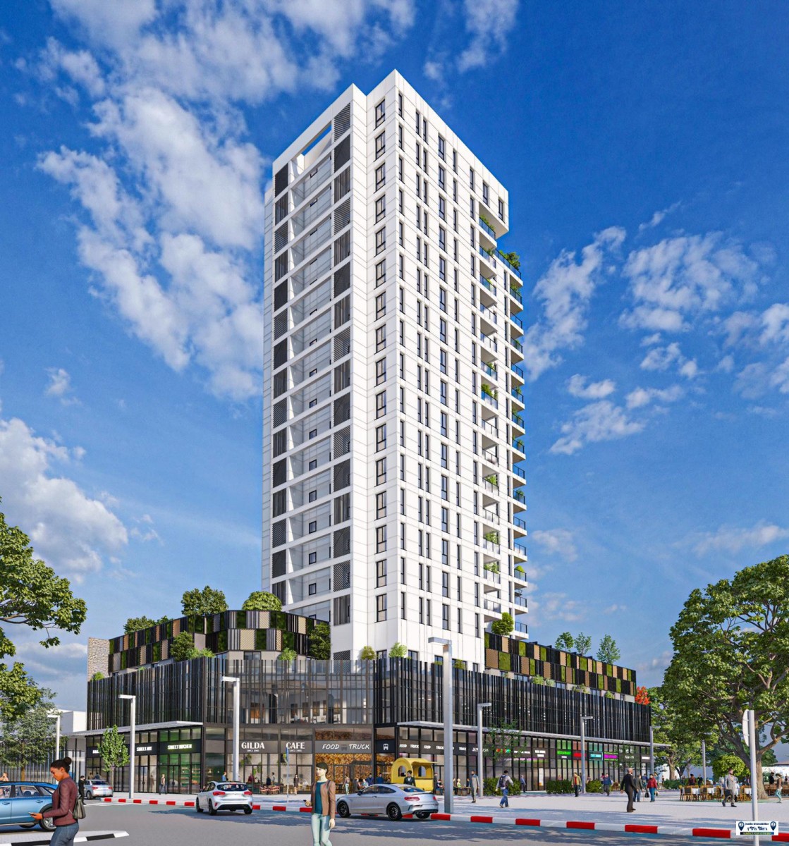 Apartamento 4 cômodos Netanya Kikar 316-IBL-1387