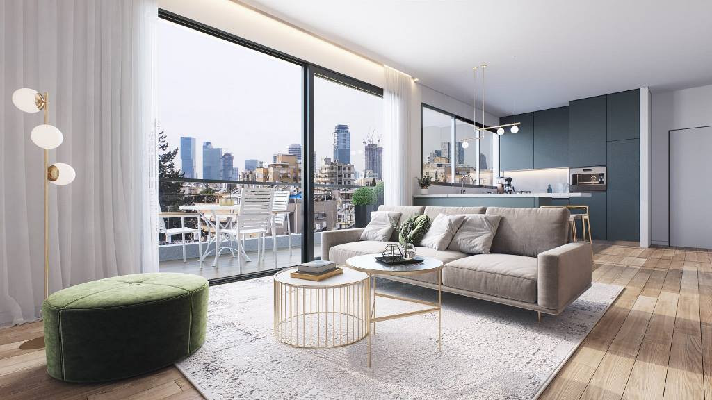 Apartamento 3 cômodos Givataim Harlozorov 342-IBL-6240