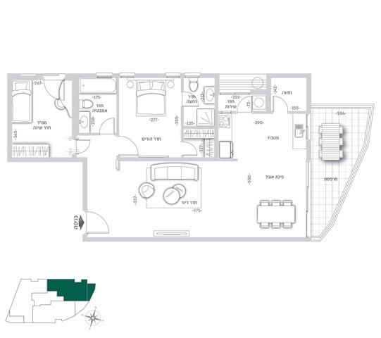 Apartamento 3 cômodos Ramat Gan Ramat gan 342-IBL-6268