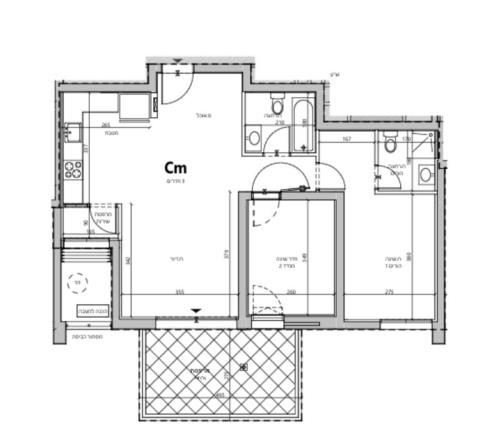 Apartamento 3 cômodos Hadera Hadera 342-IBL-6328
