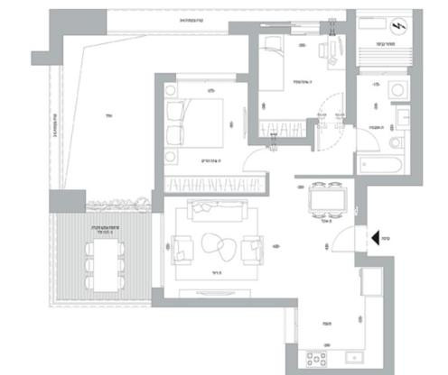 Apartamento 3 cômodos Bat yam Bat yam 342-IBL-6330