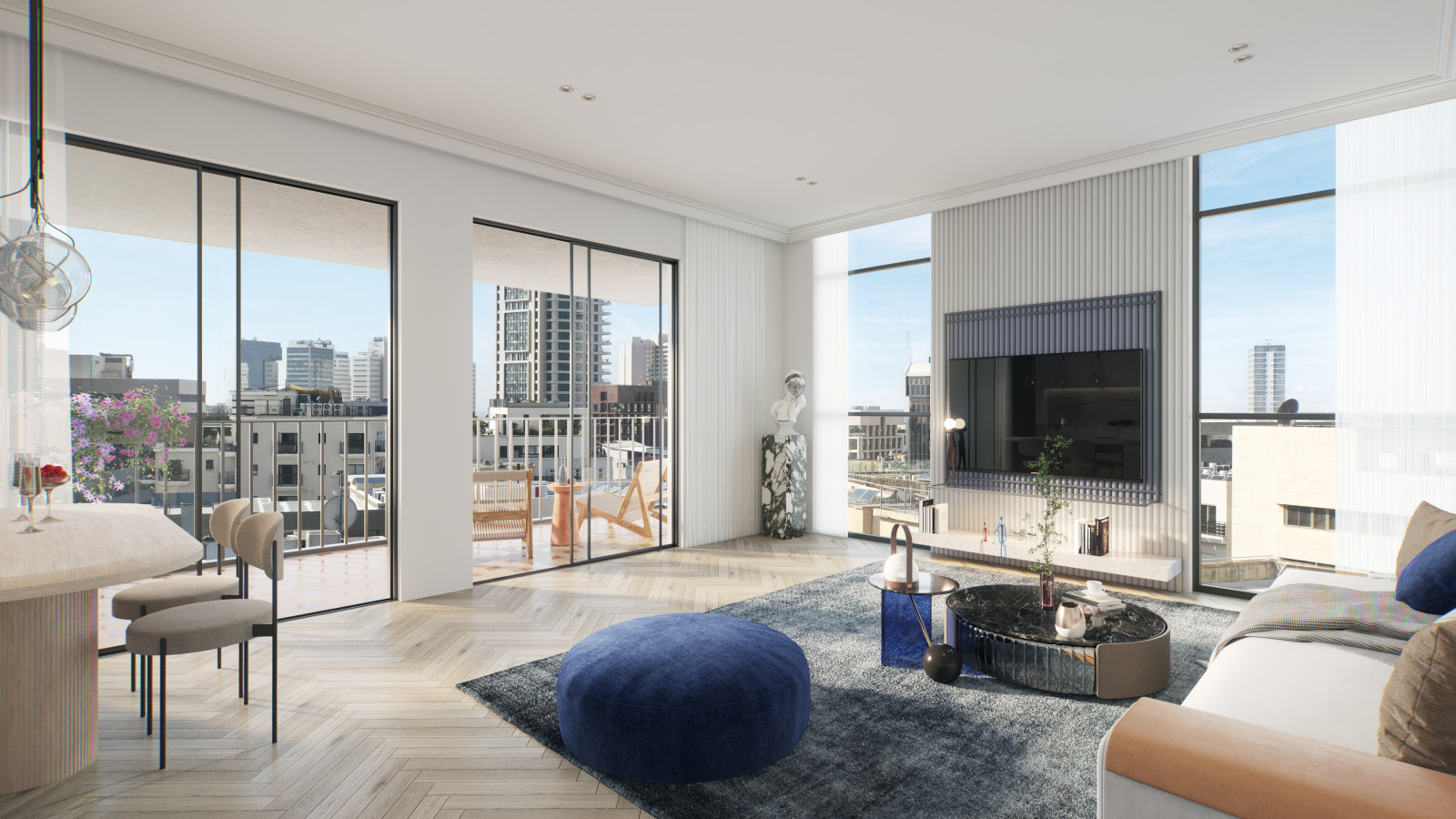 Apartamento 2 cômodos Tel Aviv Lev Tel-Aviv 342-IBL-6580