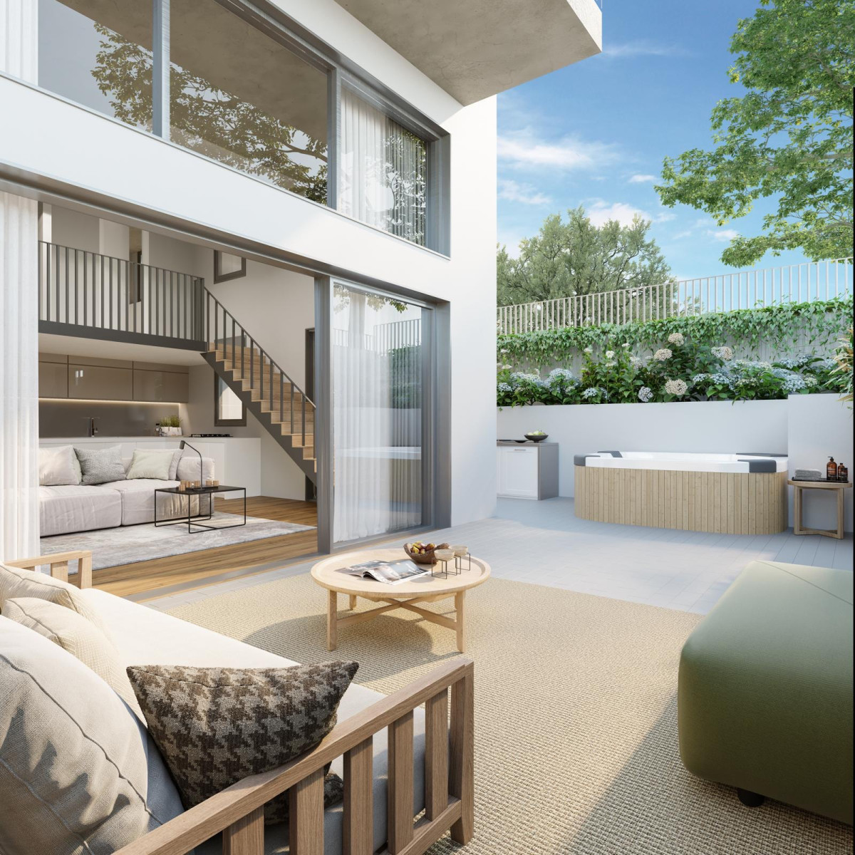 Apartamento garden 6 cômodos Tel Aviv Shenkin 342-IBL-6618