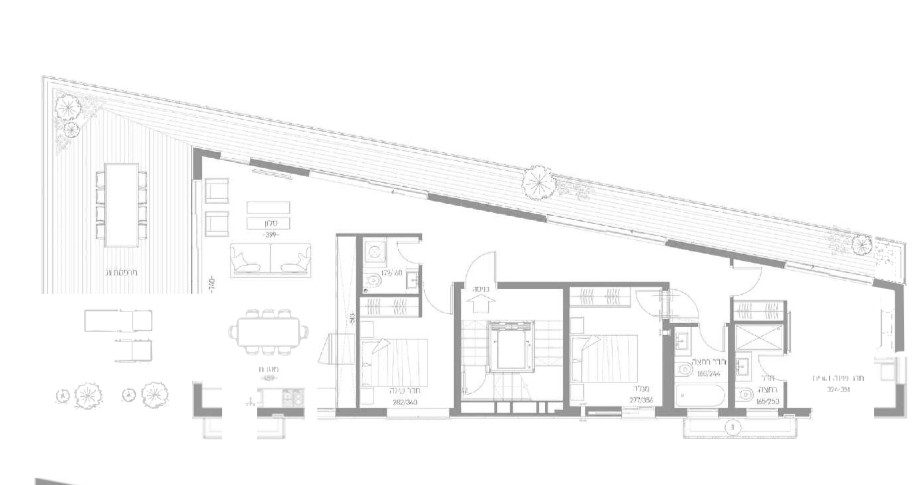 Cobertura 4 cômodos Tel Aviv Lev Tel-Aviv 342-IBL-6626
