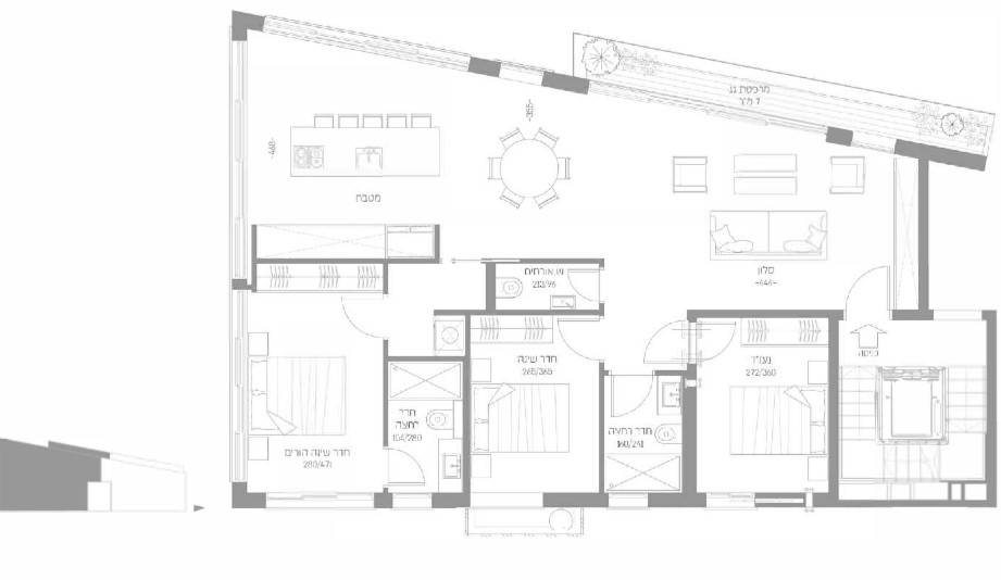 Casarão  cômodos Tel Aviv Lev Tel-Aviv 342-IBL-6627