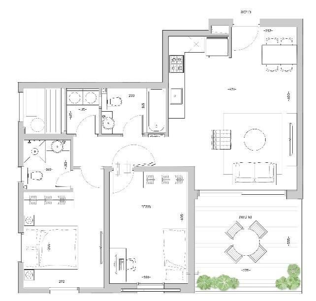 Apartamento 2 cômodos Bat yam Bat yam 342-IBL-6665