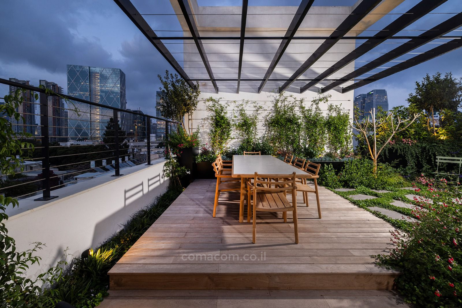 Duplex-Cobertura 4 cômodos Tel Aviv Centro da cidade 342-IBL-6674