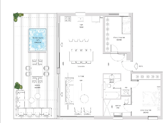 Cobertura 3 cômodos Tel Aviv Dizengof 342-IBL-6732