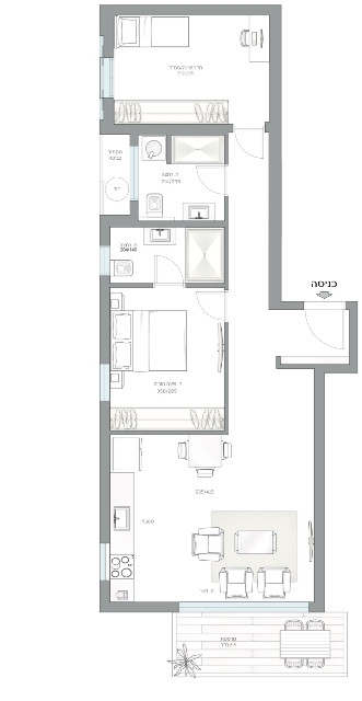 Apartamento 3 cômodos Tel Aviv Dizengof 342-IBL-6740