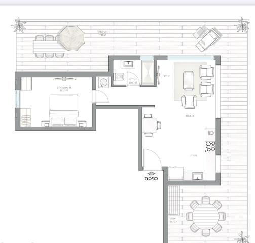 Apartamento 3 cômodos Tel Aviv Dizengof 342-IBL-6740