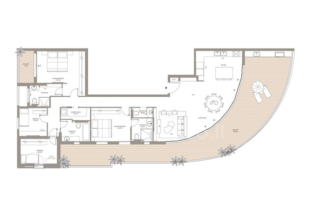 Cobertura 5 cômodos Jerusalém Katamon 342-IBL-6783