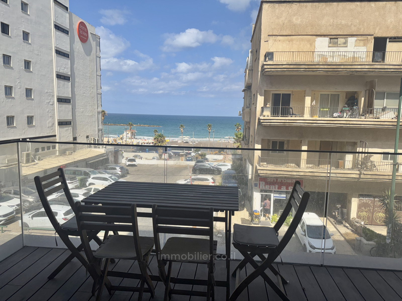 Apartamento 4 cômodos Tel Aviv Primeira linha de mar 342-IBL-6841