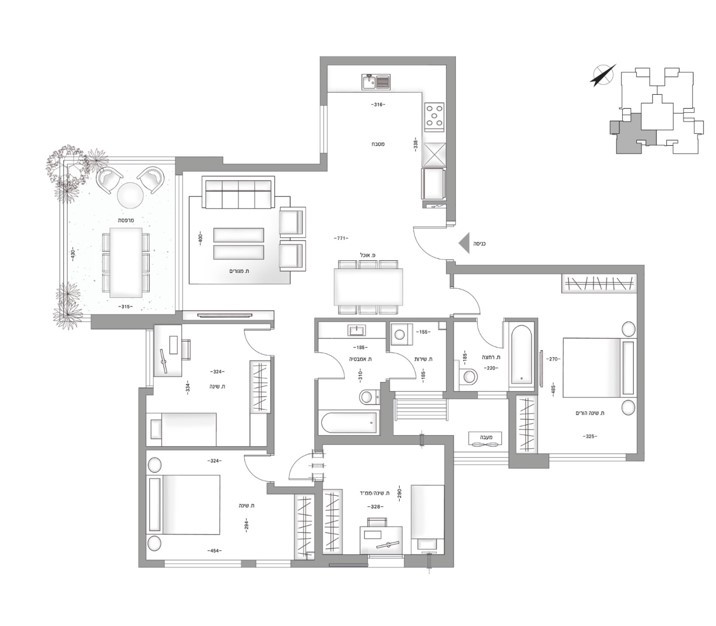 Apartamento 5 cômodos Bat yam Bat yam 342-IBL-6859