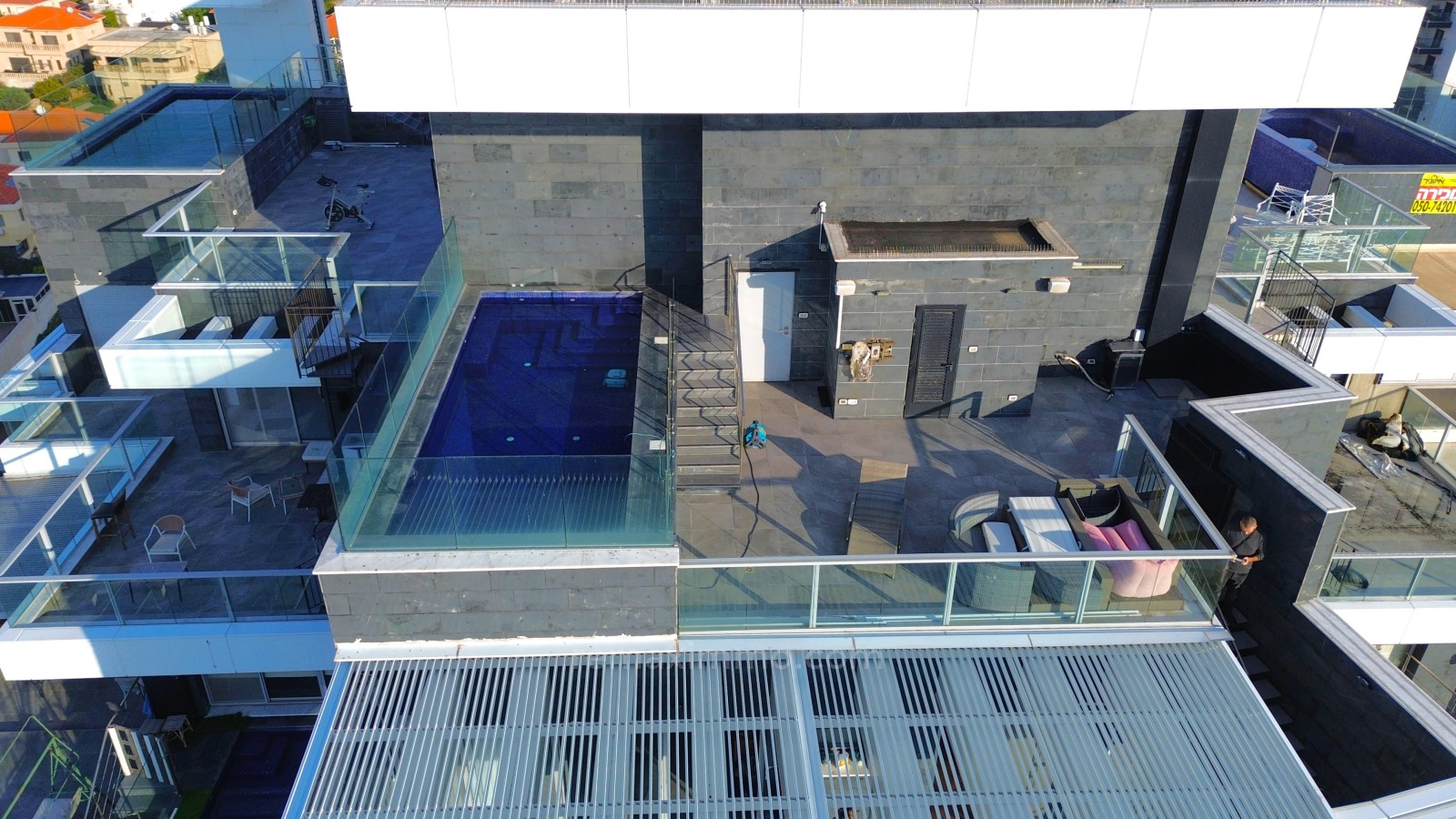 Duplex-Cobertura 3 cômodos Hadera Givat olga 379-IBL-455