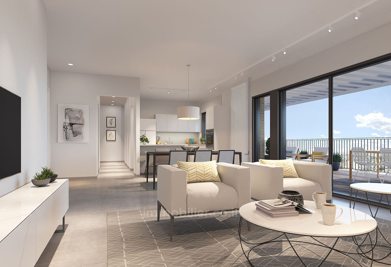 Cobertura 4 cômodos Jerusalém Kiryat Yovel 427-IBL-612