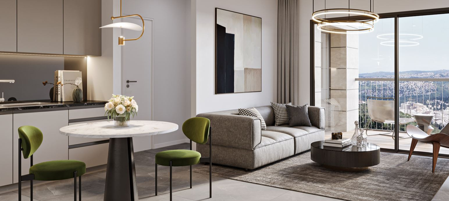 Apartamento 2 cômodos Jerusalém Katamonim 427-IBL-626