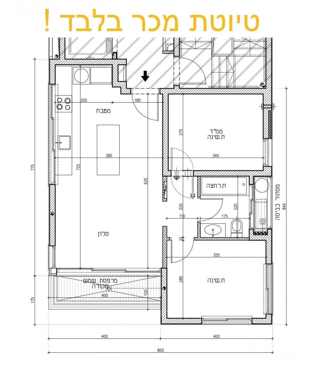 Apartamento 3 cômodos Tel Aviv Centro da cidade 457-IBL-1026
