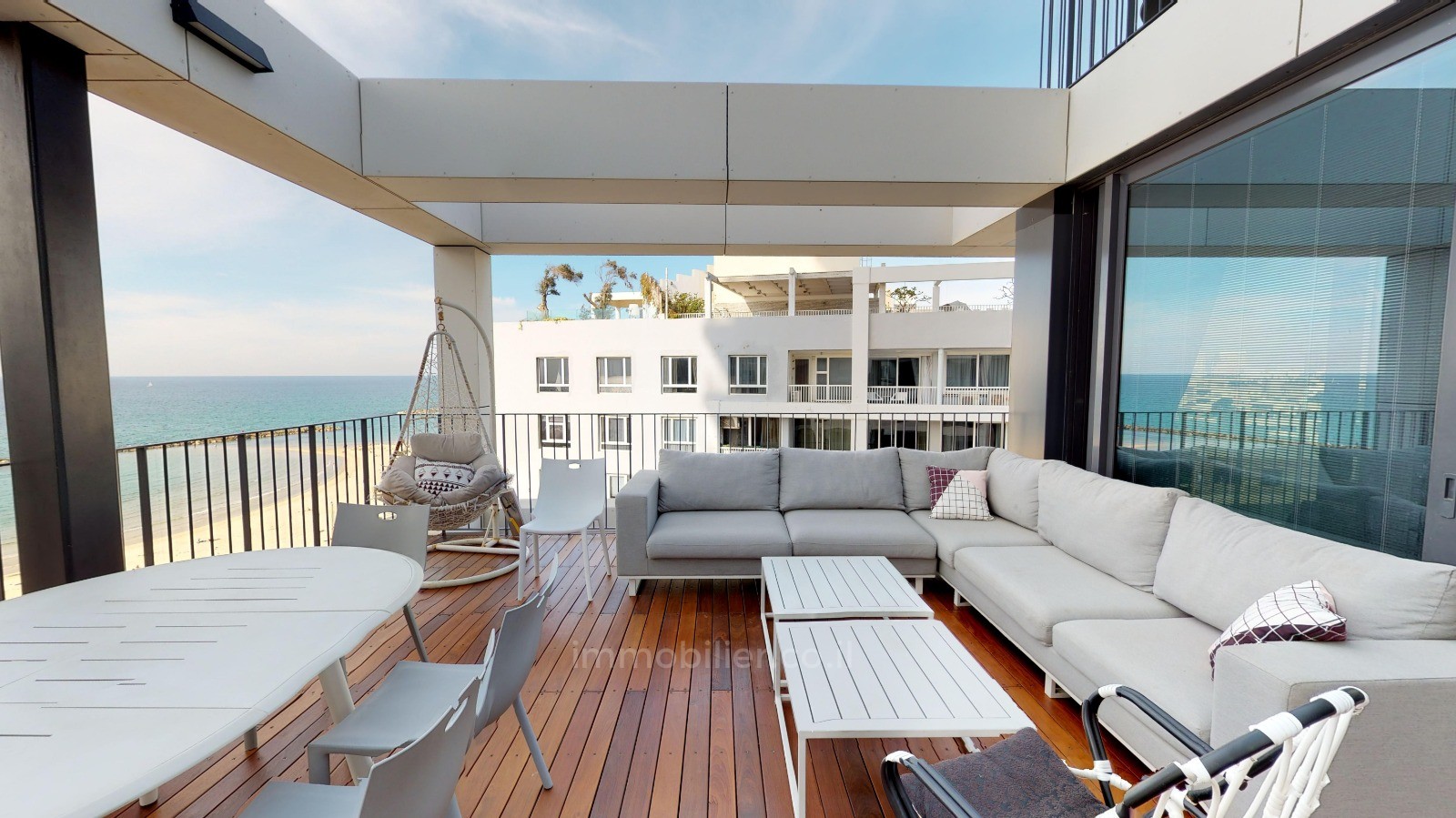 Cobertura 4 cômodos Tel Aviv Primeira linha de mar 457-IBL-1056