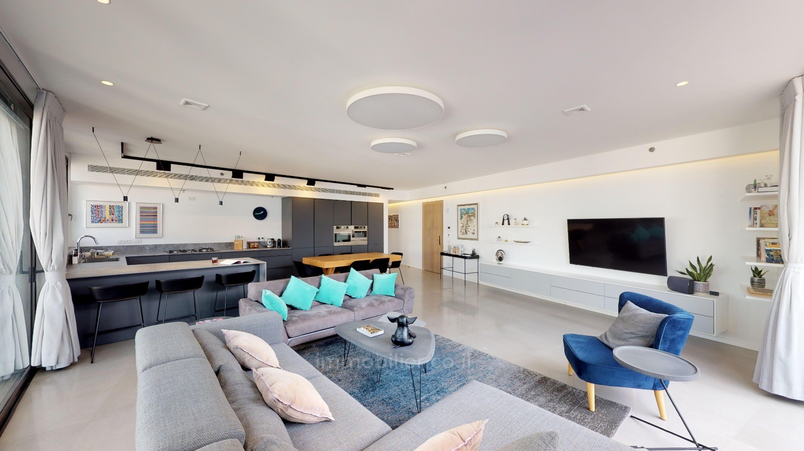 Cobertura 4 cômodos Tel Aviv Primeira linha de mar 457-IBL-1056