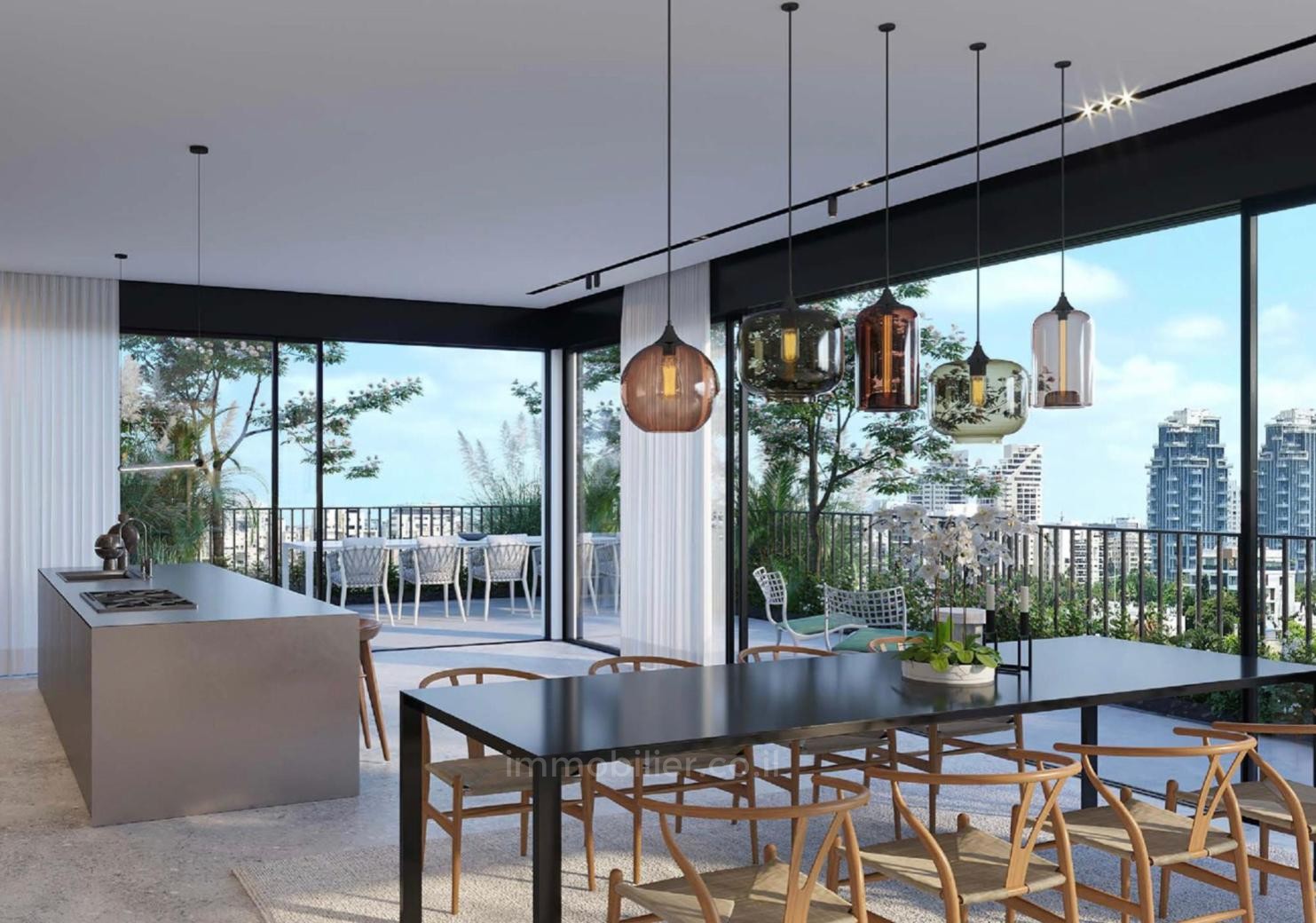 Cobertura 4 cômodos Tel Aviv Hatsafon hayachan 457-IBL-1071