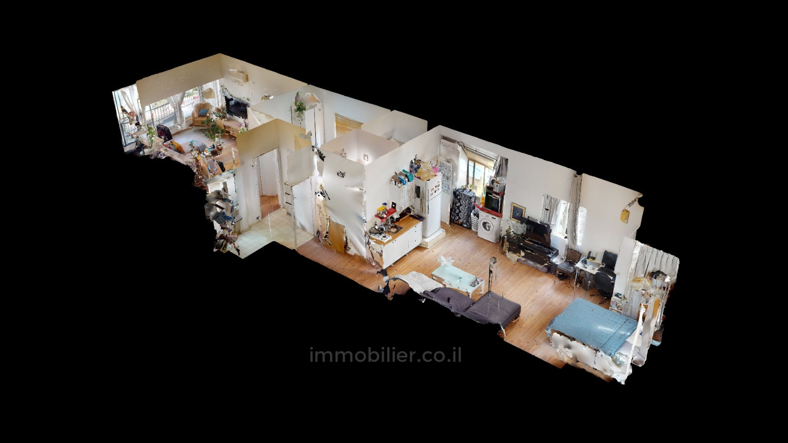 Apartamento 3 cômodos Tel Aviv Centro da cidade 457-IBL-1155