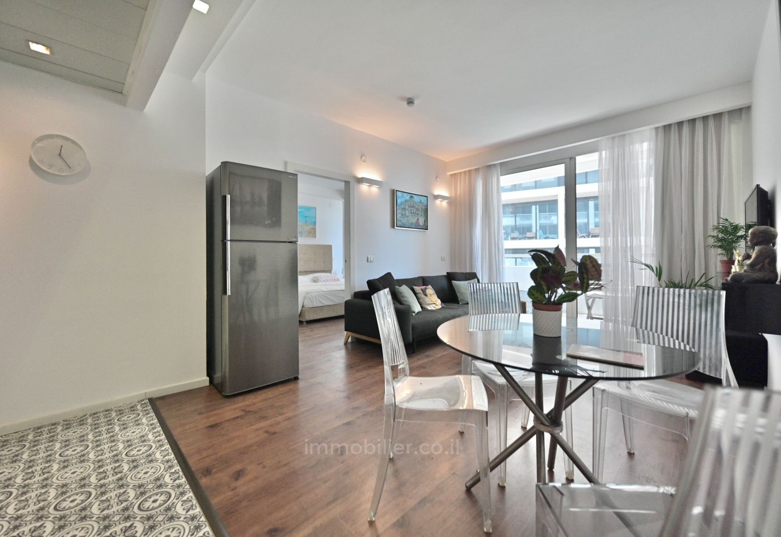 Apartamento 2 cômodos Tel Aviv Primeira linha de mar 457-IBL-1161