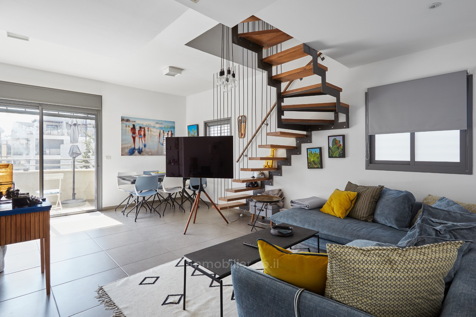 Duplex-Cobertura 5 cômodos Tel Aviv Montifiory 457-IBL-1176