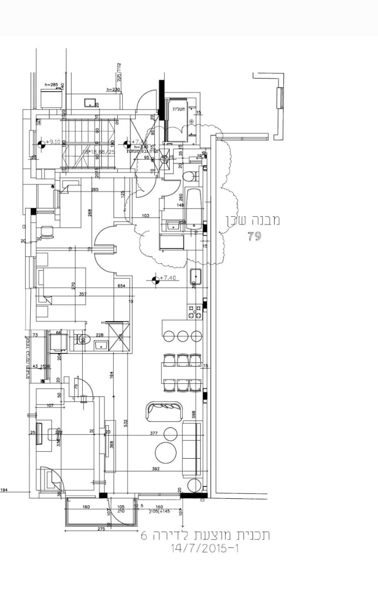 Apartamento 4 cômodos Tel Aviv Centro da cidade 457-IBL-1187