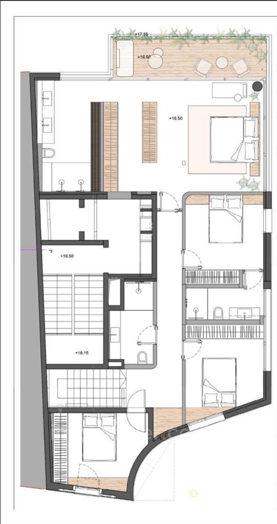Duplex-Cobertura 5 cômodos Tel Aviv Neve Tsedek 457-IBL-1208